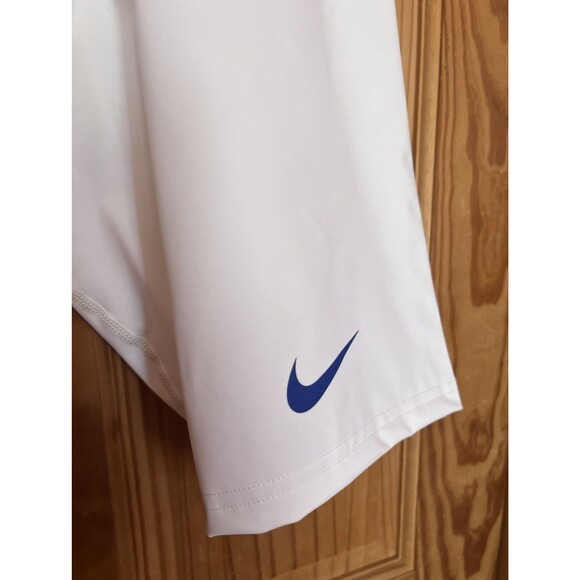 Nike Pro Elite Running Half Tights White/Blue Made in USA Men's Sz L 824622-101 - Picture 4 of 9